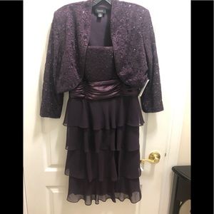 Brand new two piece Burgundy dress